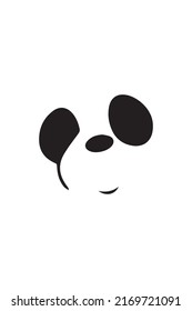 This is a panda face logo which is suitable for t-shirt design