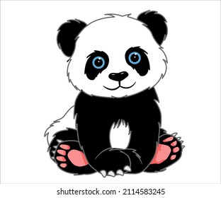 This is a panda vector image that you can use for your purposes