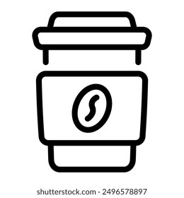 This Paper cup icon is suitable for coffee, coffee shop, beverage, etc.