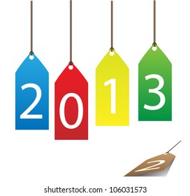 This paper the new year 2013 vector.