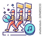 This Parade icon is suitable for Thanksgiving Day.