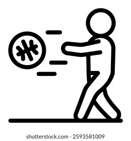 This Pass icon is suitable for Basketball, Sport Event, etc