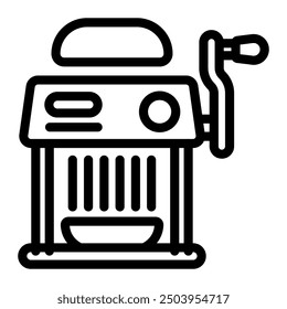 This Pasta Maker icon is suitable for kitchen appliance, kitchen, cookware, etc.