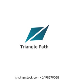 This is a path logo by triangle shape