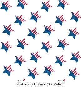 This Patriotic Seamless Pattern 4th July Stock Vector (Royalty Free ...