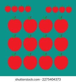 This is a Pattern Apple vector Design art