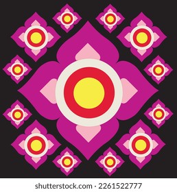 
This pattern is the arrangement of the Prayam Yam pattern. in beautiful form Can be used to decorate and decorate