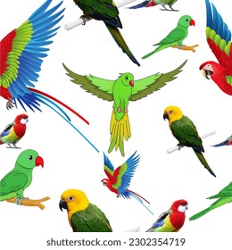 This is Pattern of birds Parrots.