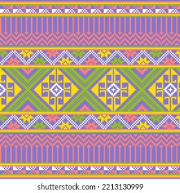 This pattern design inspired from Lao Khrang (Original from central of Thailand) and apply to design in the pillow.