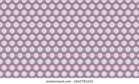 Este padrão exibe listras de pêssego pálido vertical com motivos de lótus estilizado branco. É elegante, vintage-inspirado, equilibrado, rítmico e adiciona charme quente e suave.