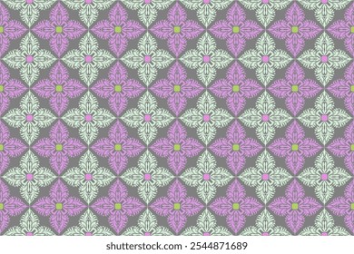 This pattern evokes a sense of vintage charm and delicate beauty. The pastel colors and floral motifs suggest themes of springtime, femininity, and classic elegance.
