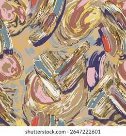 Ce motif a été dessiné à la main numériquement à l'aide de Photoshop avec une tablette, pas généré à l'aide d'outils AI.
coups de pinceau à l'aquarelle en Abstrait aux couleurs vives sur fond pastel doux. Parfait pour les peaux textiles