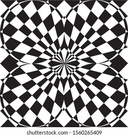 This pattern was made as part of a graphic design proyect in which the main elements needed to represent some sort of movement through radation. 