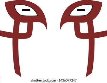 This is the pattern that appears on a persons face upon gaining imperfect toad sage mode. The only person ever known ti had acquired this sage mode was Jiraiya.