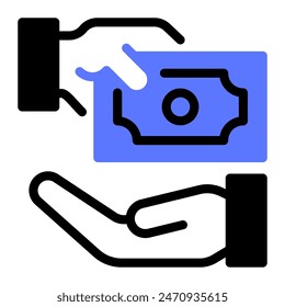 Este icono de pago es adecuado para consultoría financiera, contabilidad, economía, etc.