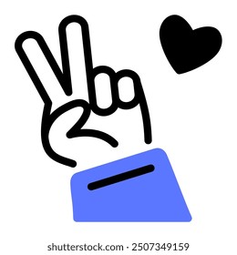 This Peace icon is suitable for Peace Day, etc.