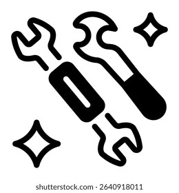 This Pedal wrench icon is suitable for Bycycle, Sport, Healthy Lifestyle, etc