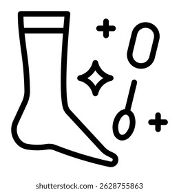 Este ícone de pedicure é adequado para Salão de beleza, Spa, Barber Shop, etc