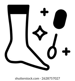 Este ícone de pedicure é adequado para Salão de beleza, Spa, Barber Shop, etc