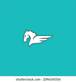 This is Pegasus a stallion with white wings