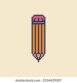  this is pencil icon in pixel art with simple color this item good for presentations,stickers, icons, t shirt design,game asset,logo and your project.