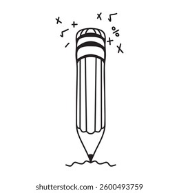 This is a pencil icon that you can use and change the color to your liking. vector icon.