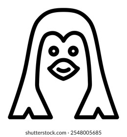 This Penguin icon is suitable for winter season, holiday, Christmas, etc.