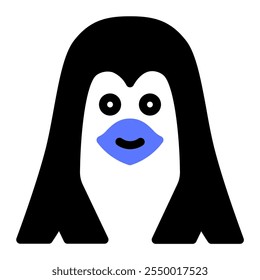 This Penguin icon is suitable for winter season, holiday, Christmas, etc.