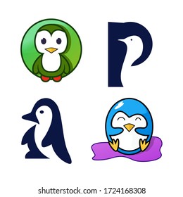 this is a penguin logo template