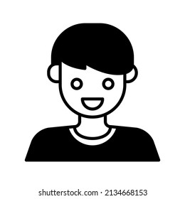 this is a people expression icon using solid style