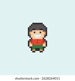este é o pessoal da pixel art, este item é bom para apresentações, adesivos, ícones, design de camiseta, recurso de jogo, logotipo e seu projeto.