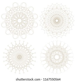 This “Guilloche” are perfect for using on frame ornament, Background, wallpaper and other creative applications.