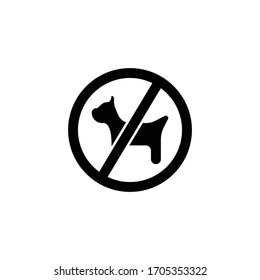This Pet Not Allowed icon is in Line style available to download as EPS 10