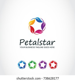 This is a petal star logo use for many purposes.