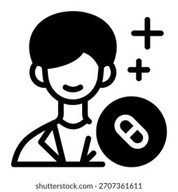 Este icono farmacéutico es adecuado para la farmacia.
