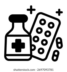 Este icono de farmacia es adecuado para su uso en el supermercado.