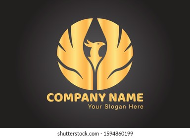 This is a phoenix logo, with a very attractive and elegant design. This logo can be used for companies, brochures, websites, mugs, stickers, and posters.