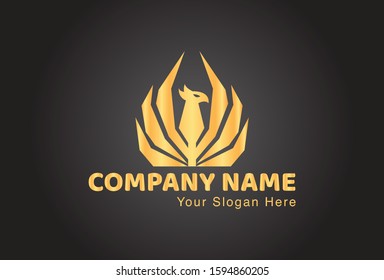 This is a phoenix logo, with a very attractive and elegant design. This logo can be used for companies, brochures, websites, mugs, stickers, and posters.