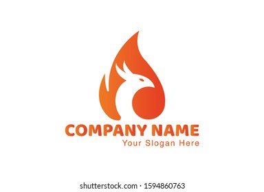 This is a phoenix logo, with a very attractive and elegant design. This logo can be used for companies, brochures, websites, mugs, stickers, and posters.