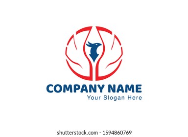 This is a phoenix logo, with a very attractive and elegant design. This logo can be used for companies, brochures, websites, mugs, stickers, and posters.