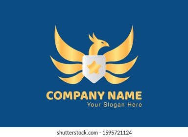 This is a phoenix logo, with a very attractive and elegant design. This logo can be used for companies, brochures, websites, mugs, stickers, and posters.