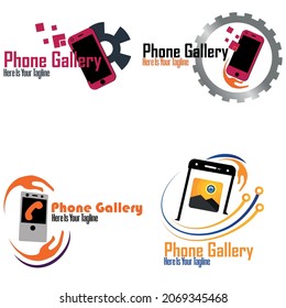 This is phone gallery logo design concept. Anyone can use this design thy are shop or industry.