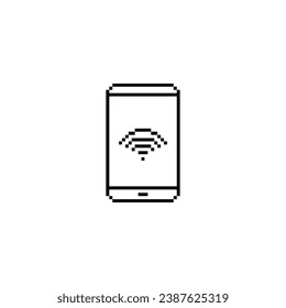 this is phone notification icon in pixel art with simple color and white background ,this item good for presentations,stickers, icons, t shirt design,game asset,logo and your project.