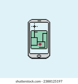 this is phone notification icon in pixel art with simple color and blue background ,this item good for presentations,stickers, icons, t shirt design,game asset,logo and your project.