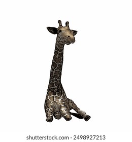 This picture is animal ilustration vector of giraffe design template or mascot 