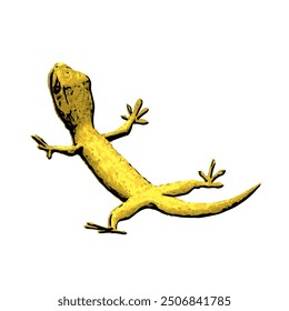 This picture is animal ilustration vector design of Gecko 