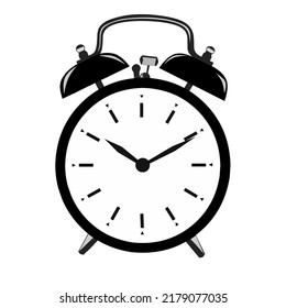 this is a picture of a black table clock