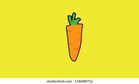 This is picture of carrot in vector.