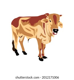 This is a picture of a cow. This logo or image is very suitable for use in environmental, livestock and culinary activities.