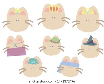 This is a picture drawn with a rabbit motif.